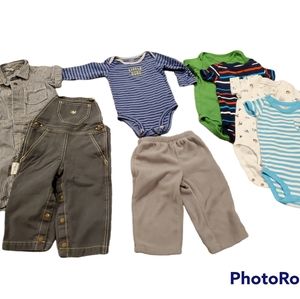 Baby Boy Clothing Bundle - Size 6-12 Months - 8 Items - Gently Used